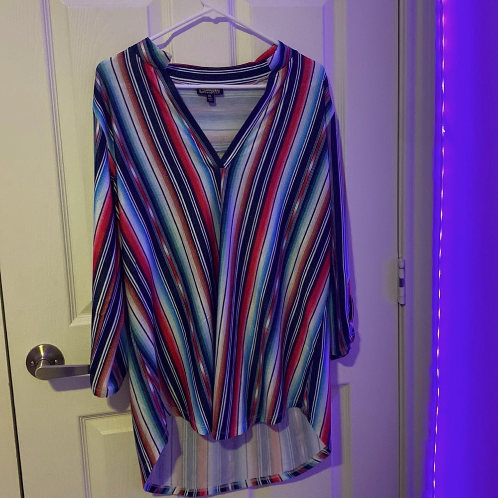 ⚡️serape long sleeve shirt cowgirl hardware XL⚡️